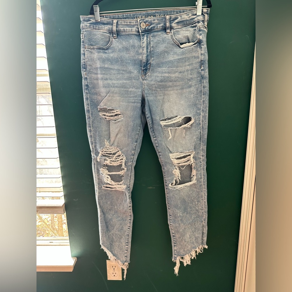 American Eagle Cropped Leggings Size 16 Long